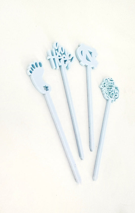 UNC Tarheel Food Pick-Skewer Set