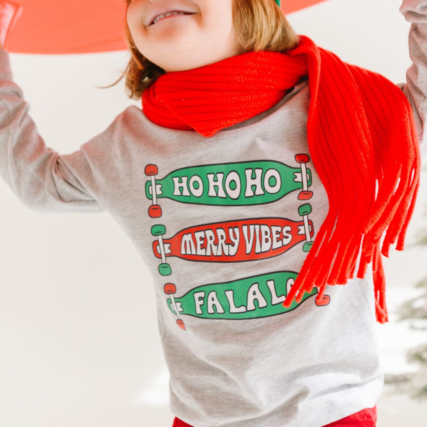 Ho ho ho Merry Vibes Fa La La Holly Jolly, Christmas, Skateboard