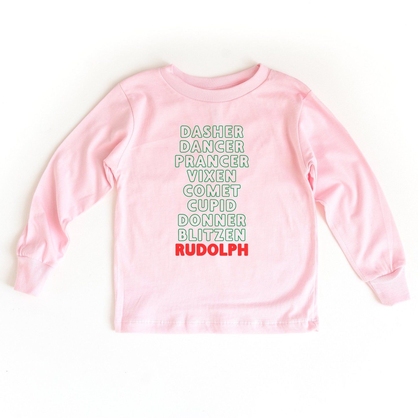 Rudolf Reindeer list Toddler and Youth Christmas shirt