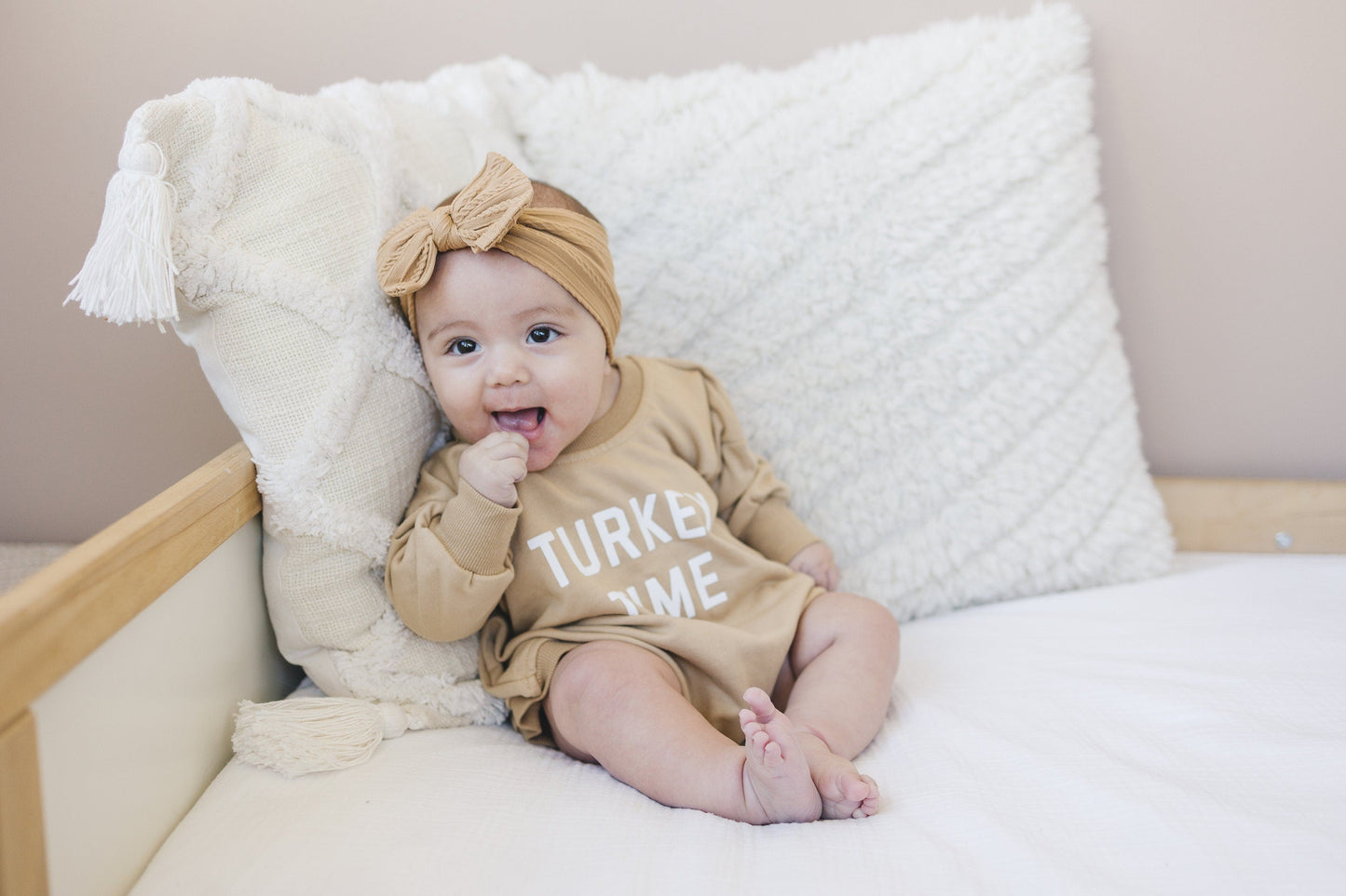 Turkey Time Sweatshirt Romper  - more colors