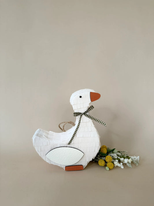 🪿 Goose Piñata – Handmade Farm Animal Piñata for Kids’ Birthdays, Baby Showers & Barnyard-Themed Parties