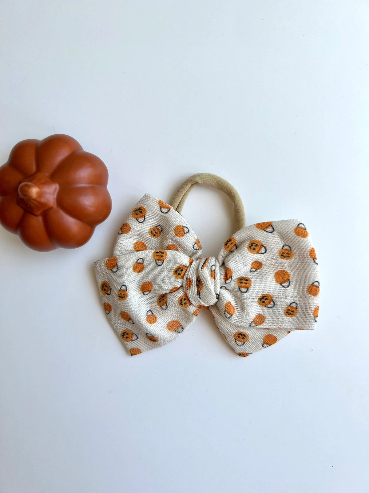 Tiny Pumpkins Gauze Bows