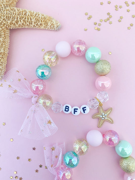 Sparkle Starfish Charm Bracelet- Customizable