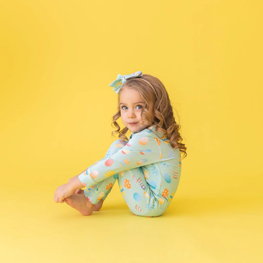 Easter Eggs Long Sleeve and Pants Pajama Set- size 12