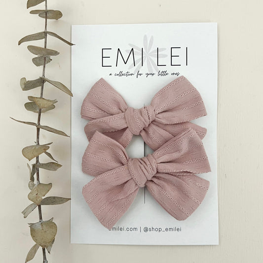 Pigtail Bow Clips