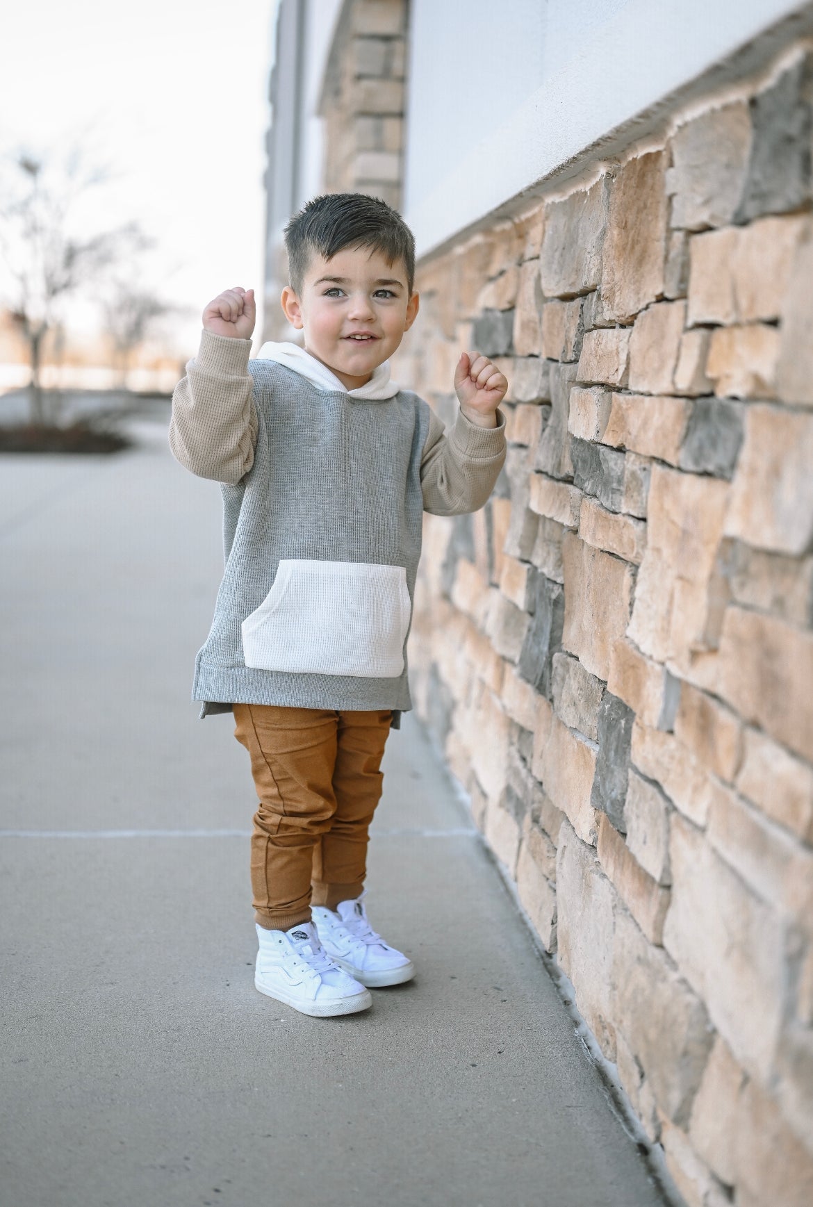 Waffle Block Hoodie