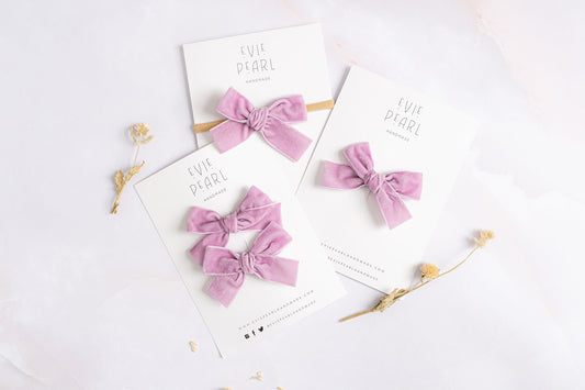 Classic Mini Velvet-Lilac