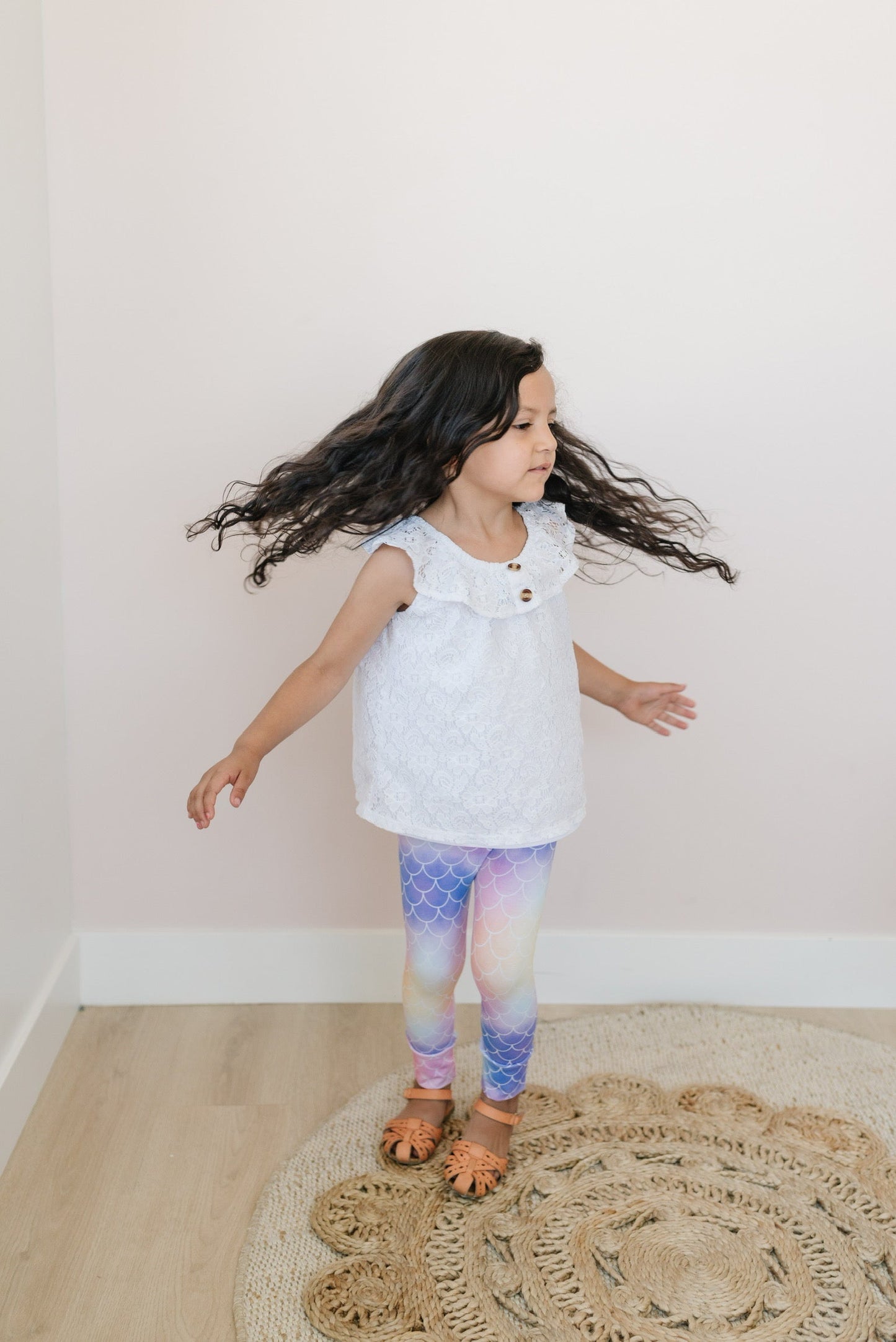 Pastel Mermaid Leggings (Matching)