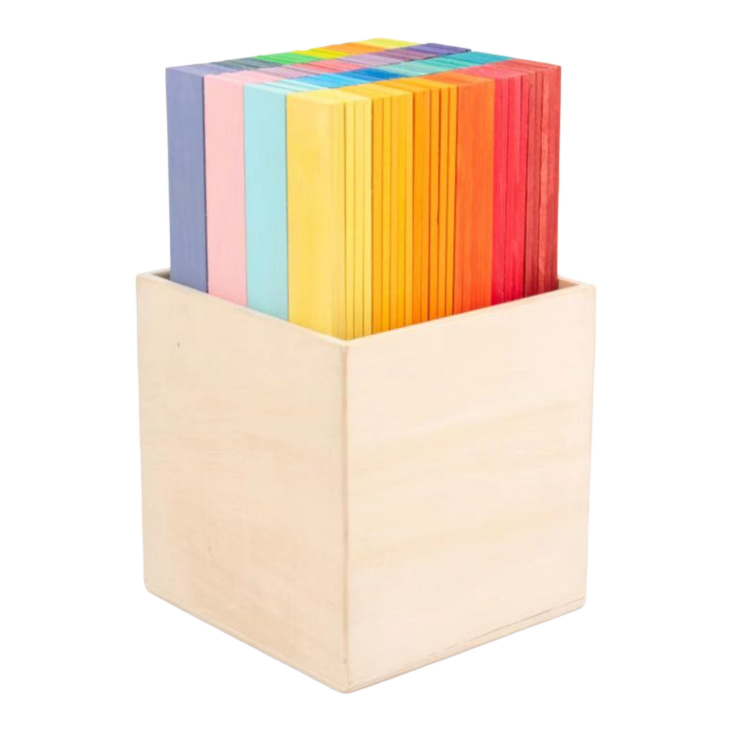 120-Piece Stained Wooden Leonardo Building Sticks – Da Vinci’s Bridge STEM Set