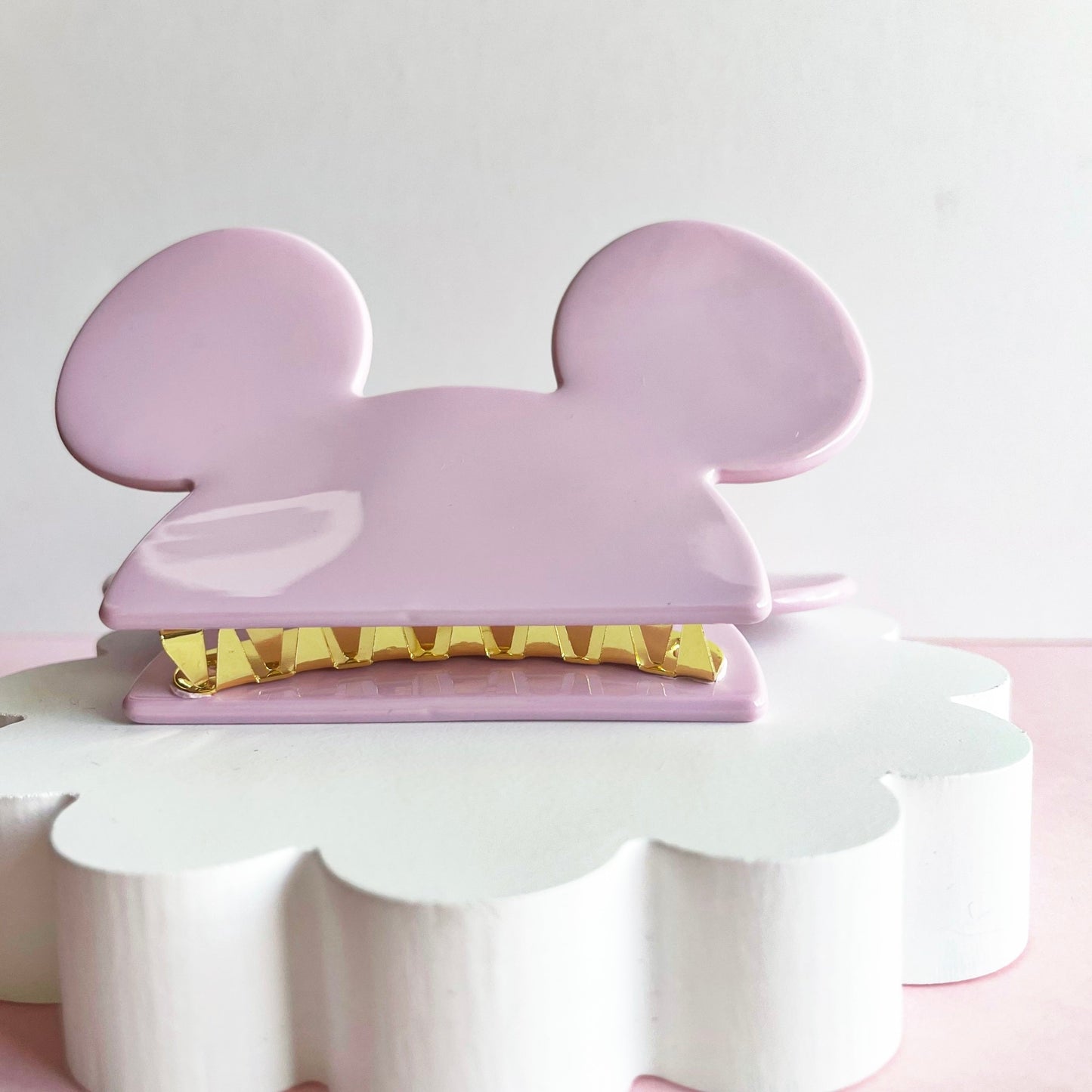 Mouse Head Pale Pink SMALL Claw Clip