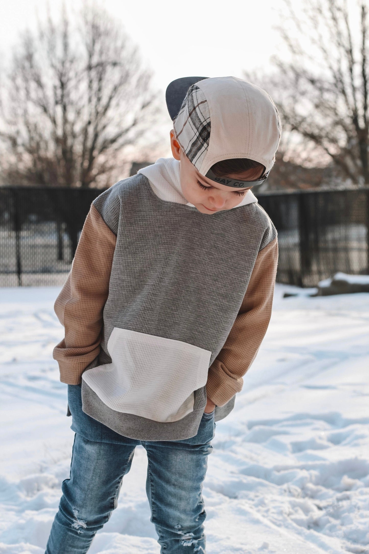 Waffle Block Hoodie