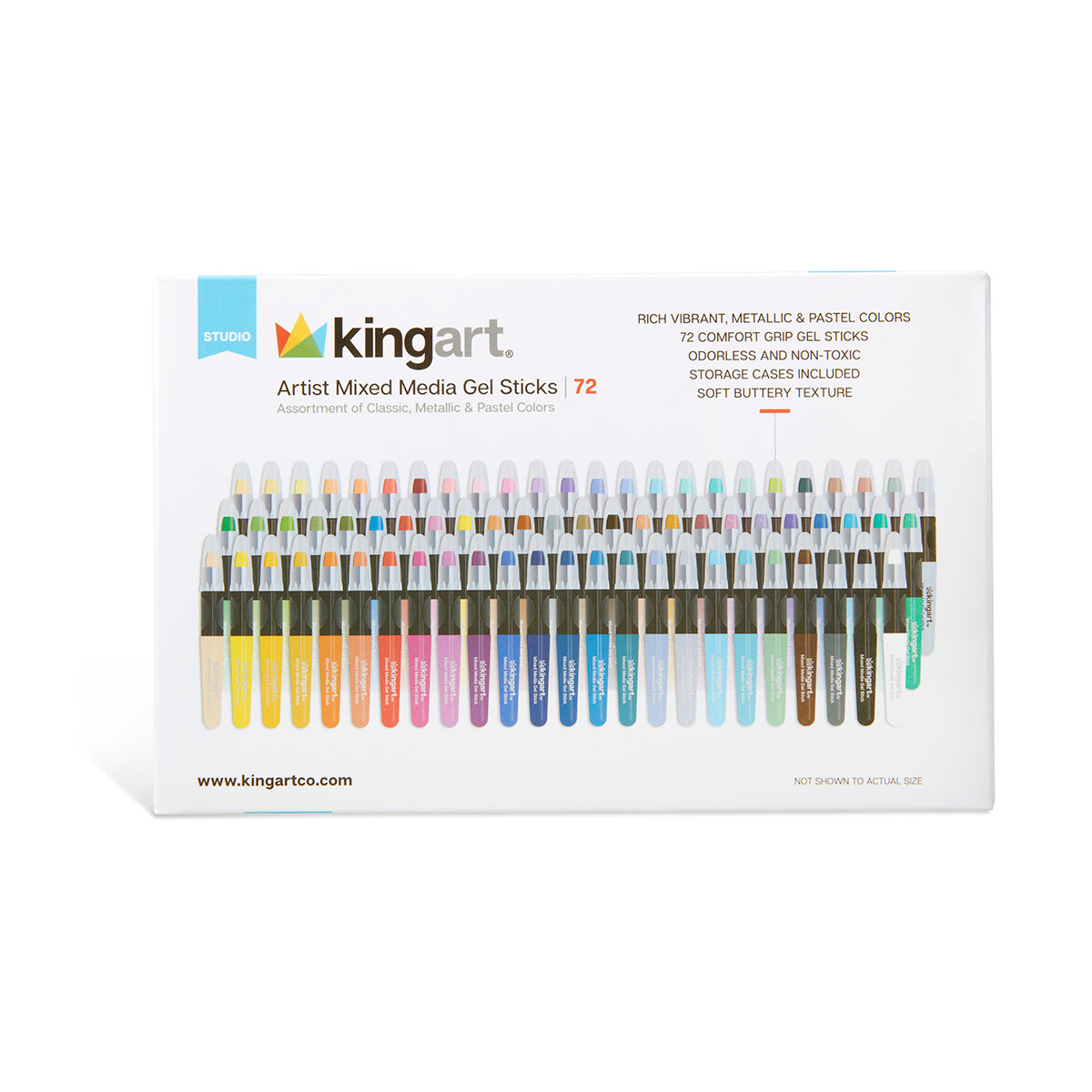 Mixed Media Gel Stick Crayons - 72 Colors