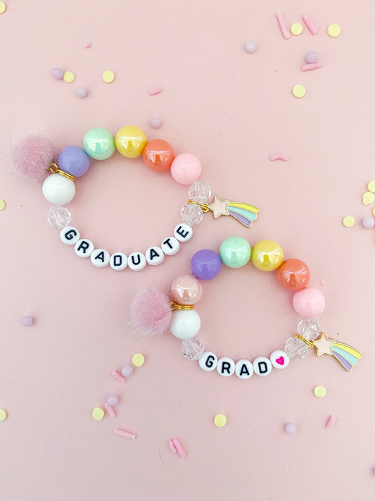 Reach for the Stars Graduation Charm Bracelet