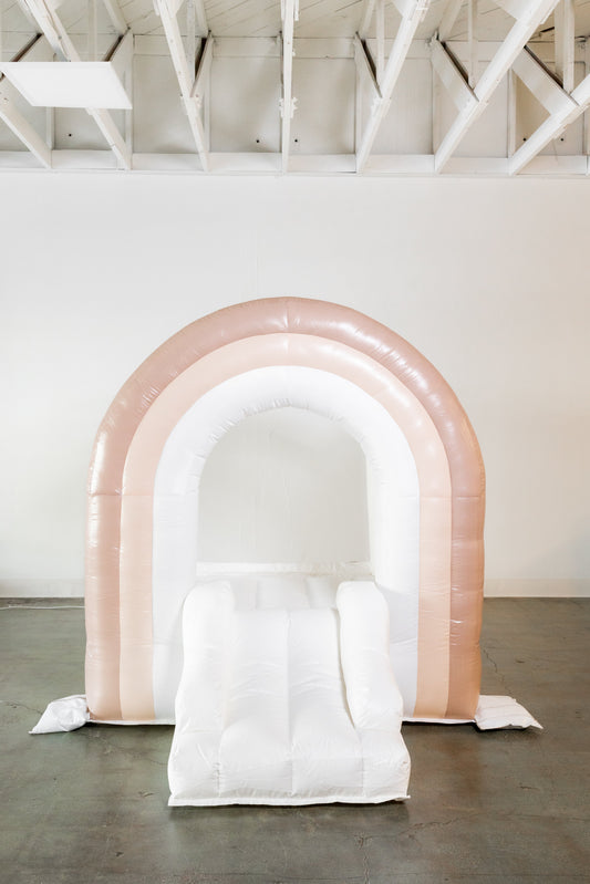 Mini Boho - Beige Rainbow Bounce House