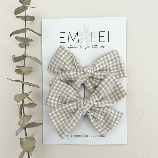 Pigtail Bow Clips