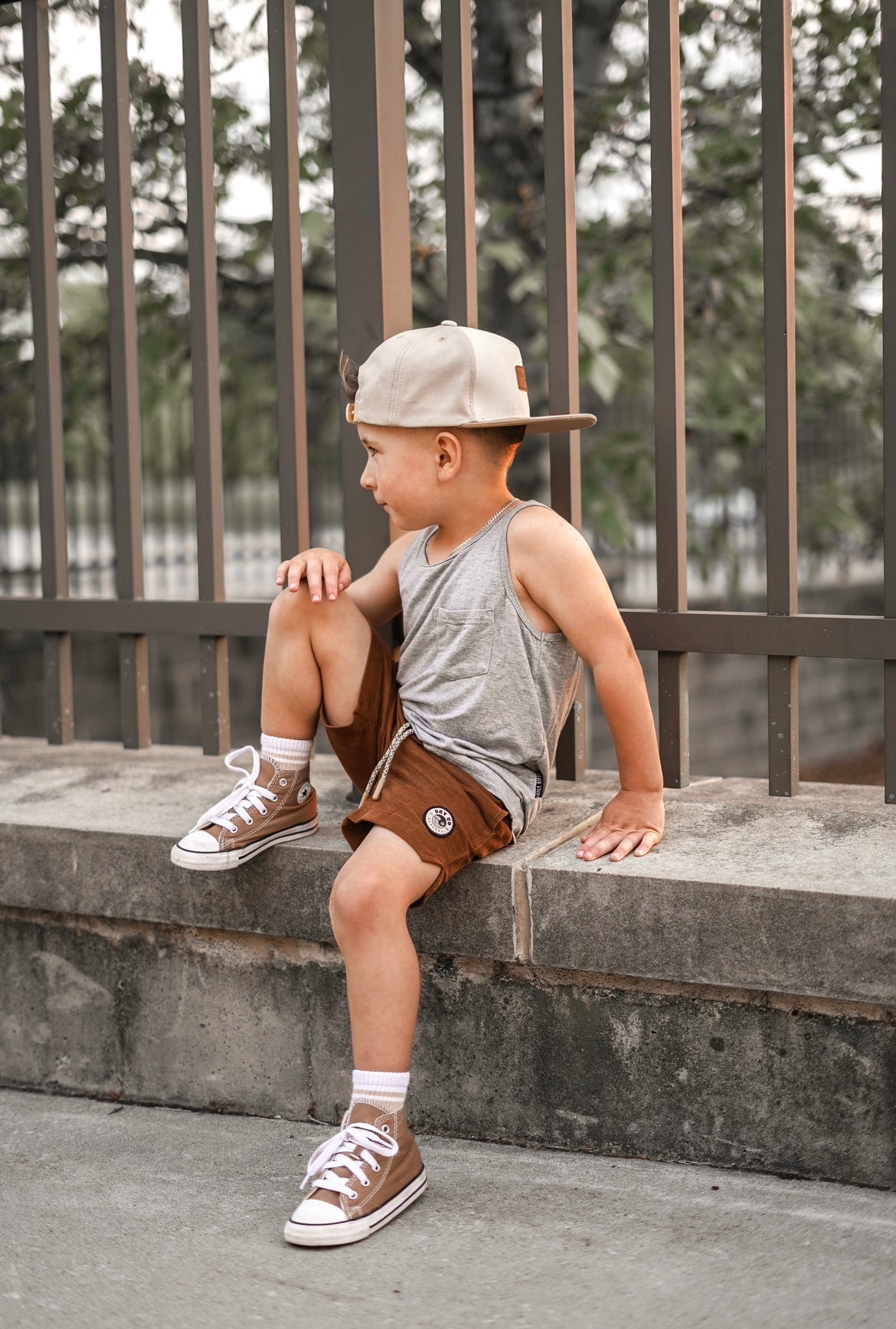 Camel Cord Shorts