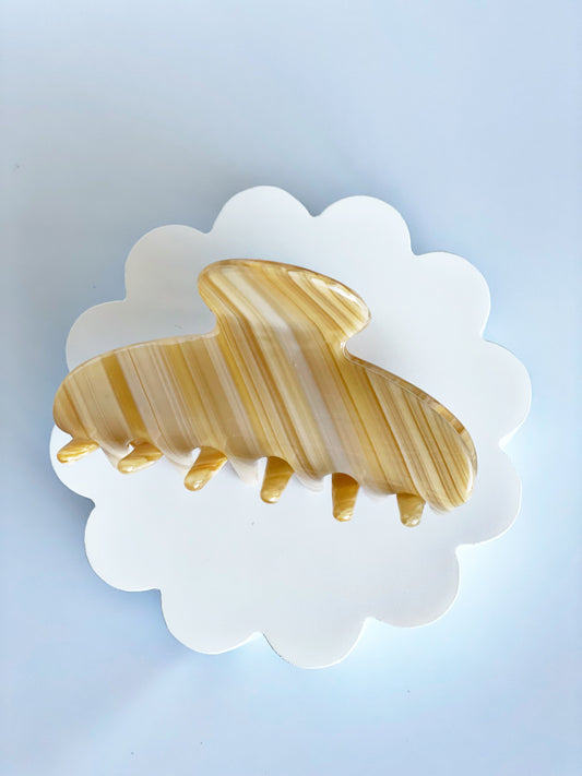 Vanilla Swirl Claw Clip