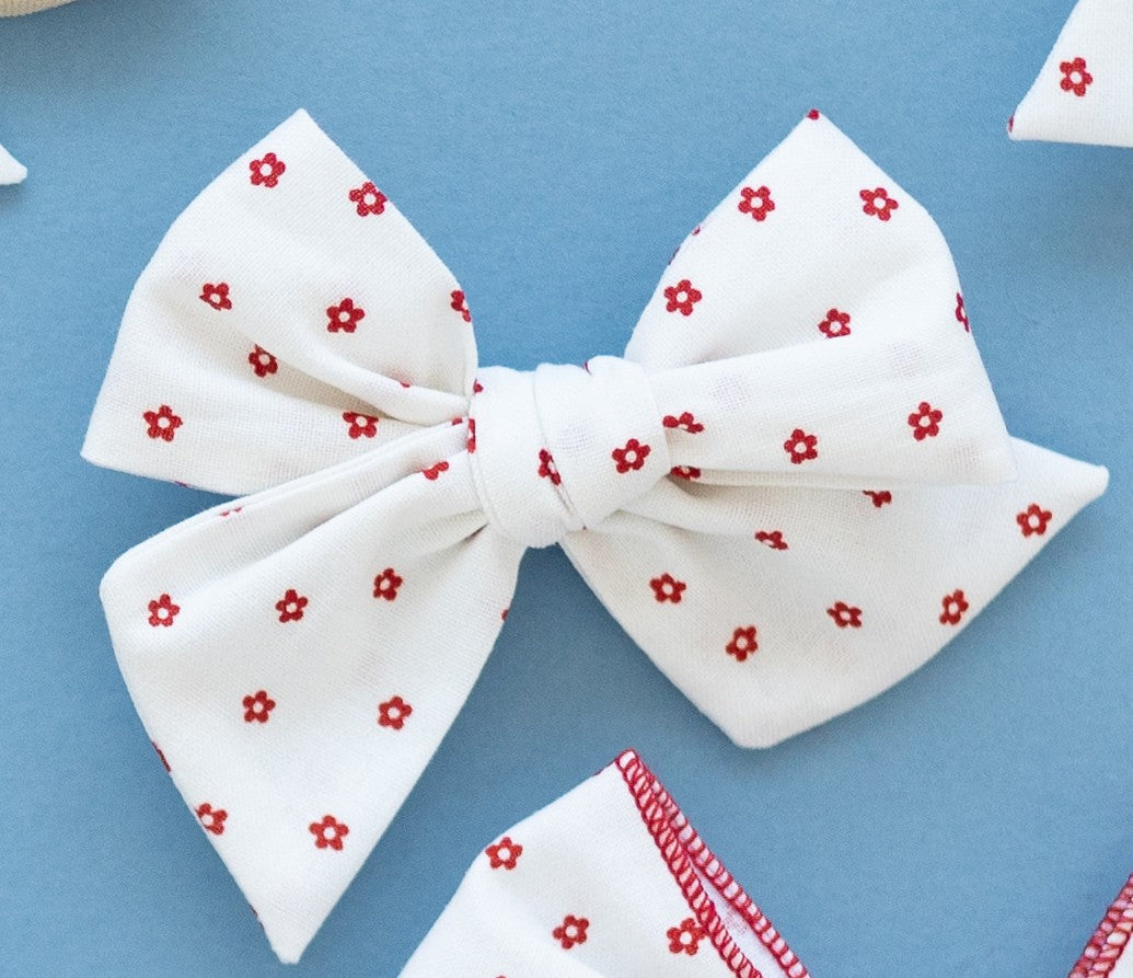 Indy Bloom- Red | Oversized Hand-tied Bow