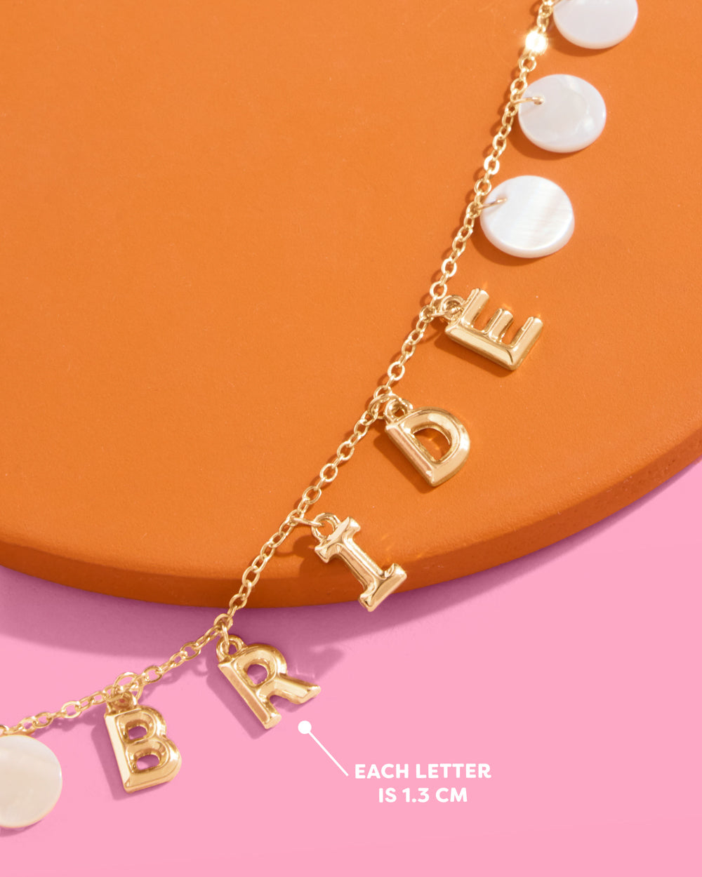 Bride Anklet - gold + mother of pearl discs