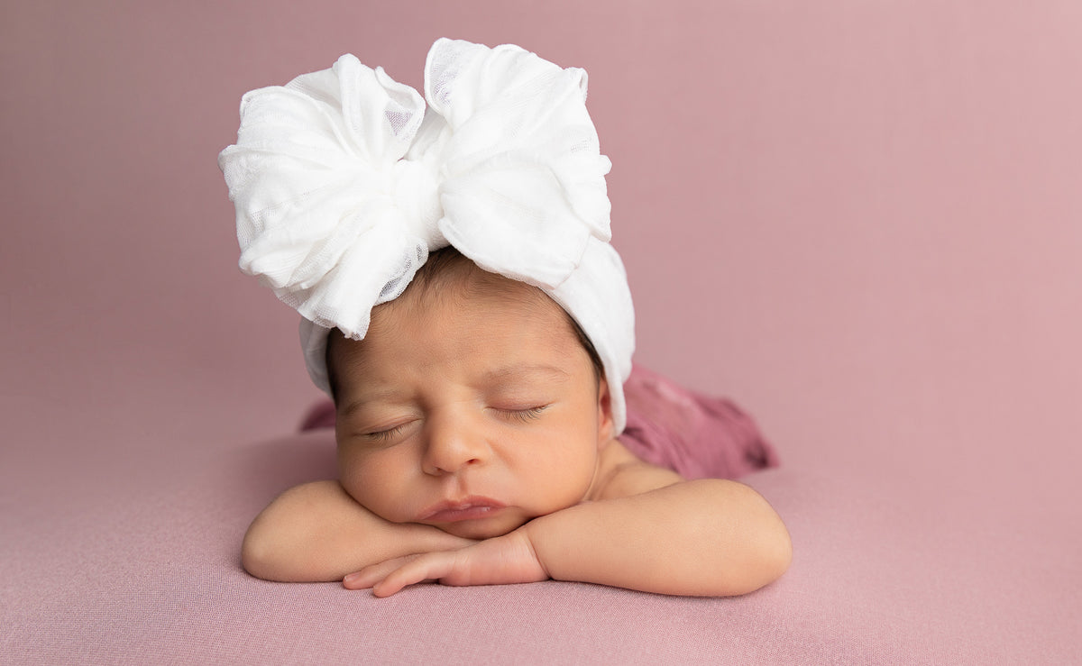 Ruffled Headband- Off White