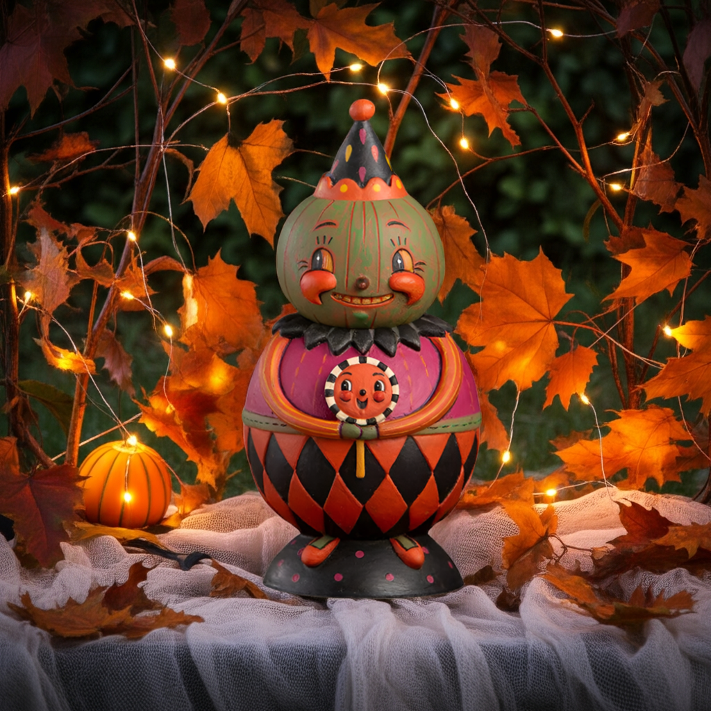Jackie Green-O-Ween Spooks Jar by Johanna Parker for Bethany Lowe