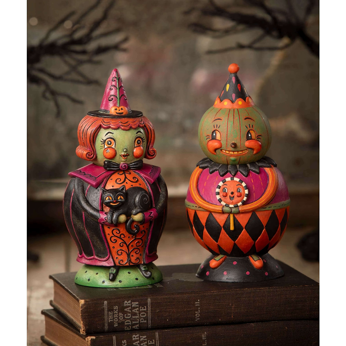 Jackie Green-O-Ween Spooks Jar by Johanna Parker for Bethany Lowe