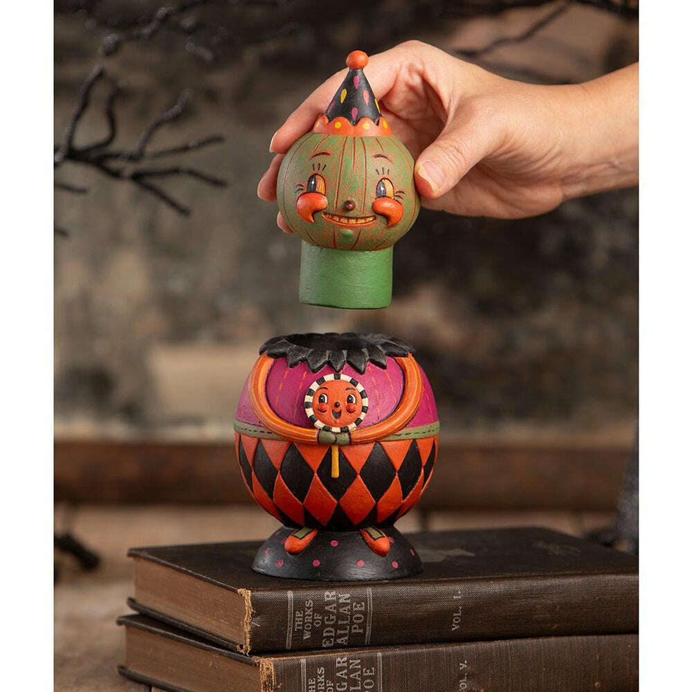 Jackie Green-O-Ween Spooks Jar by Johanna Parker for Bethany Lowe