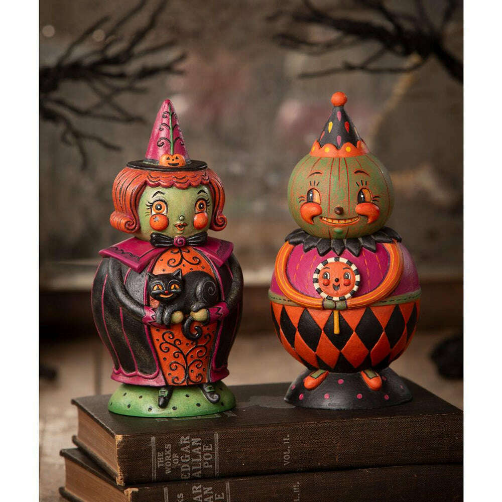 Jackie Green-O-Ween Spooks Jar by Johanna Parker for Bethany Lowe