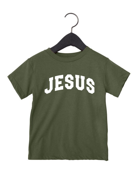Jesus - Christmas Colors Kids Tee