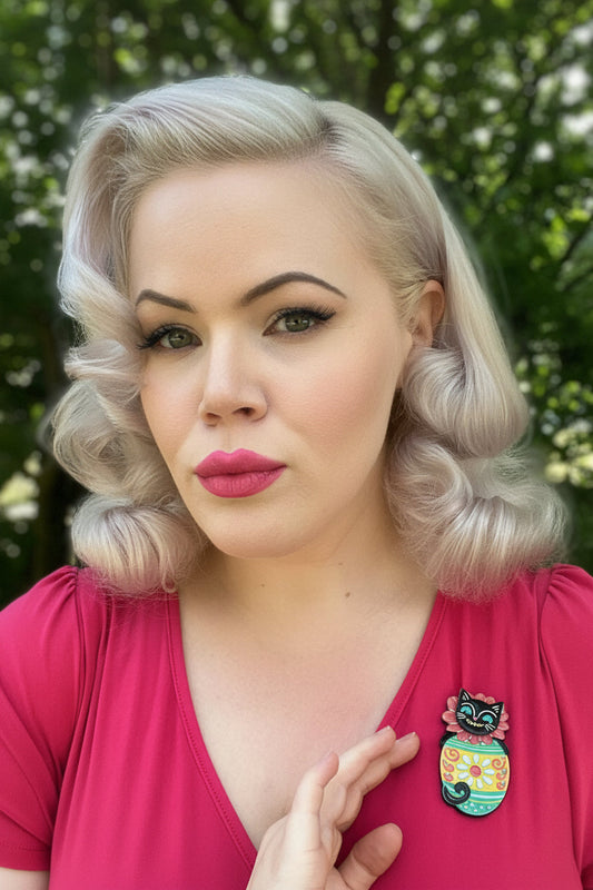 Eggcellent Black Cat Brooch Johanna Parker x Lipstick & Chrome