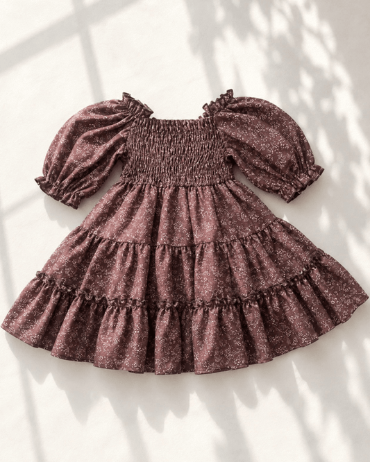 Katherine Dress - Cocoa Bloom