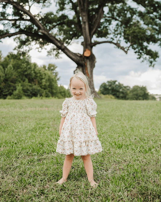 Katherine Dress - Yellow Floral