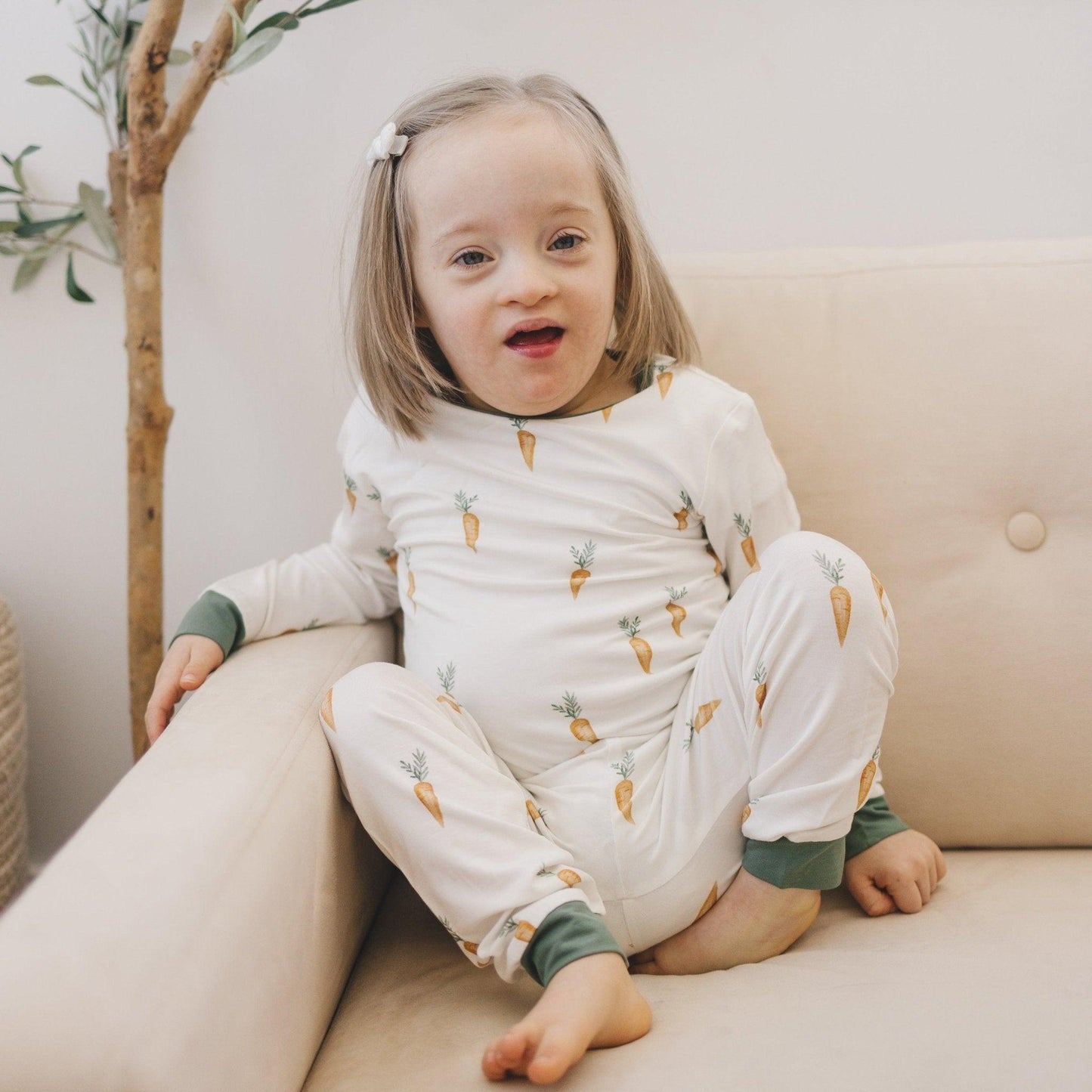 Keep Calm and Carrot On 2pc Bamboo Pajama Set