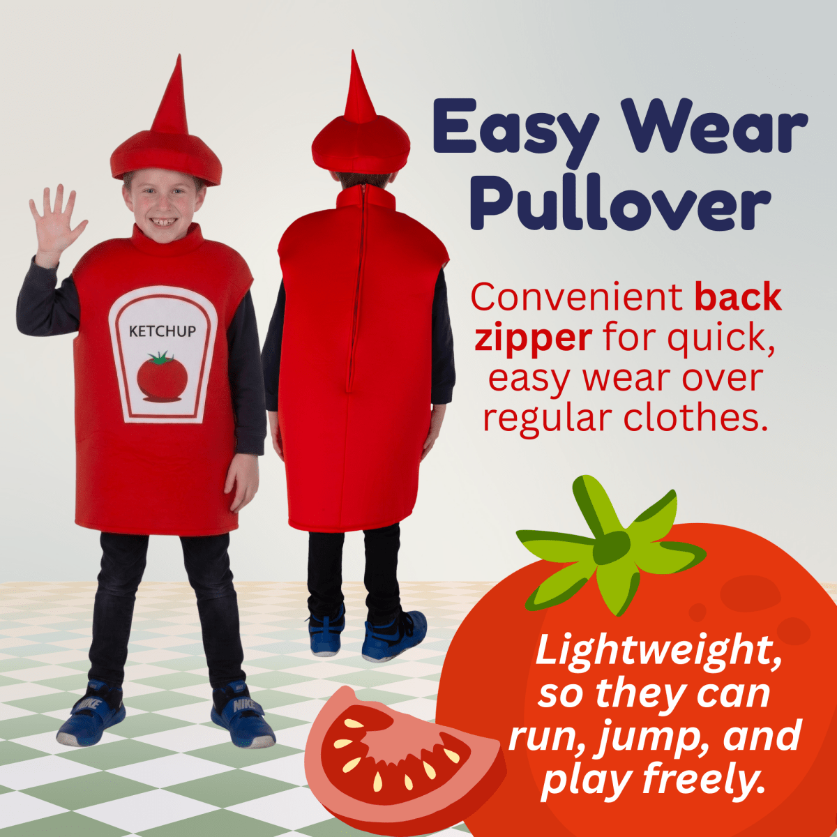 Ketchup Bottle Costume - Kids/Adults