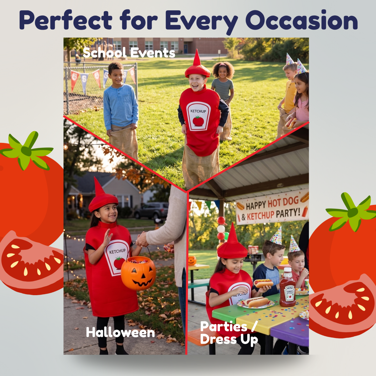 Ketchup Bottle Costume - Kids/Adults