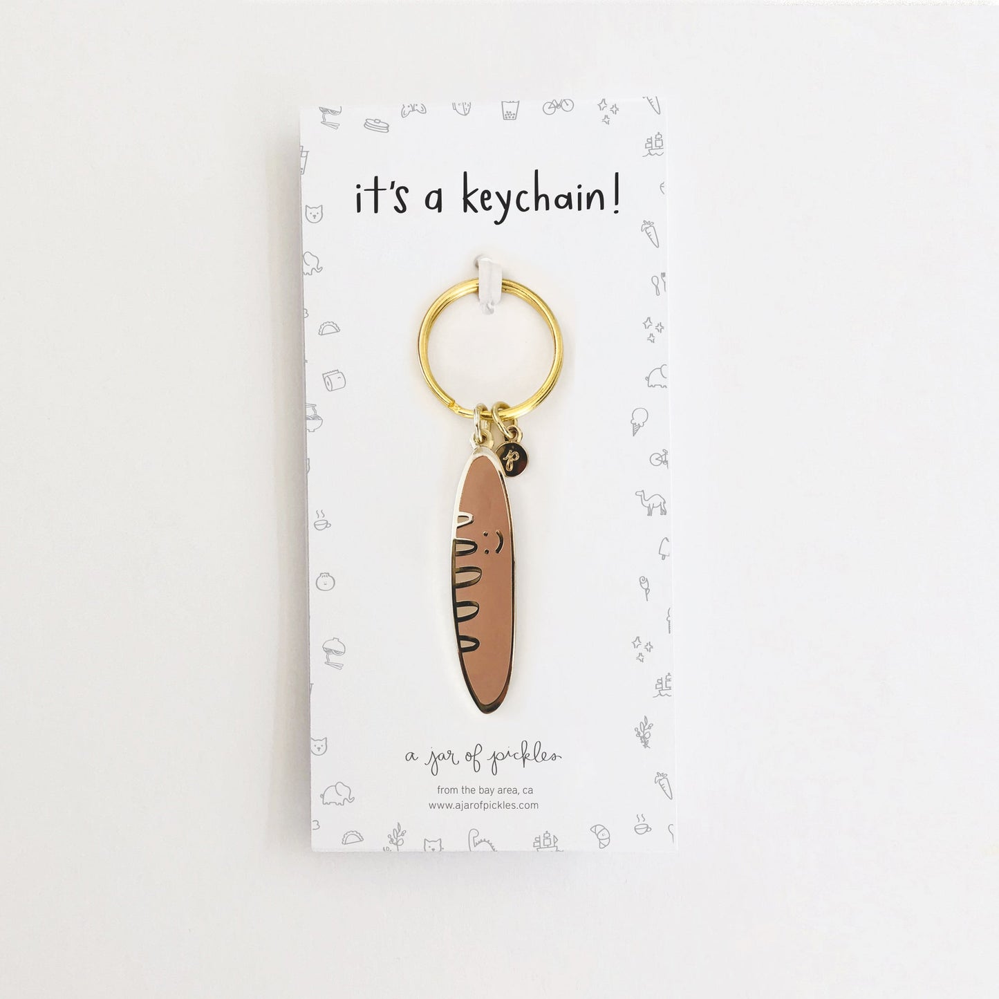 Baguette Keychain