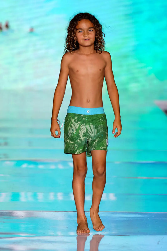 Kids Matching Swim Trunks  | La Tortuga