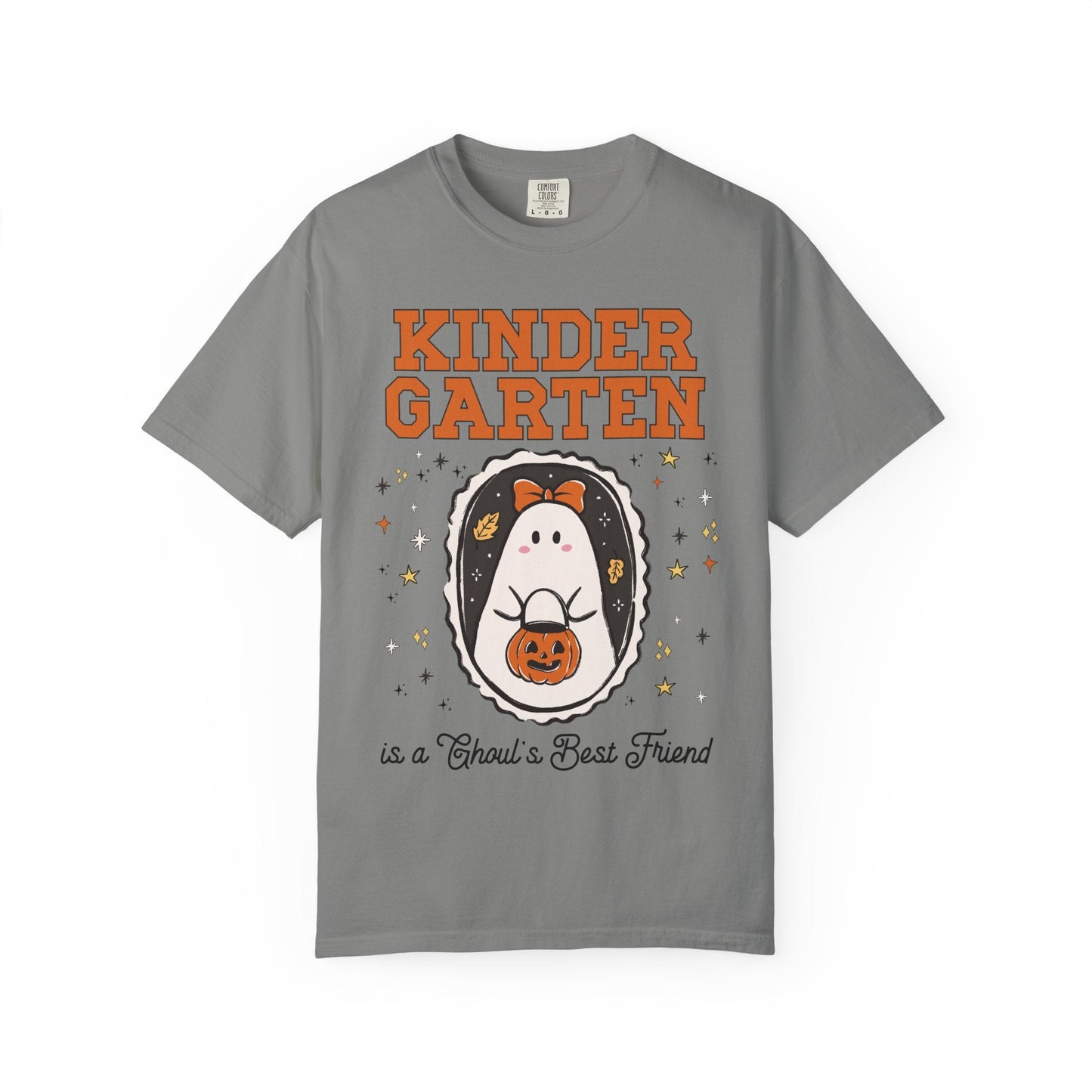 Kindergarten Halloween Teacher Tee