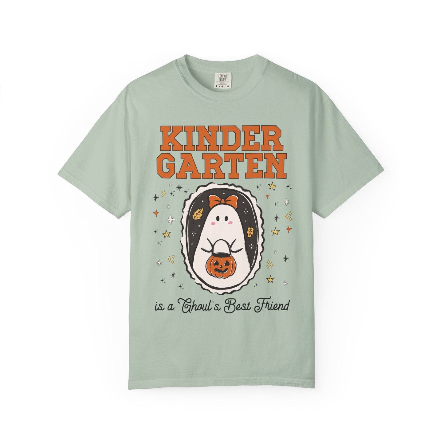 Kindergarten Halloween Teacher Tee