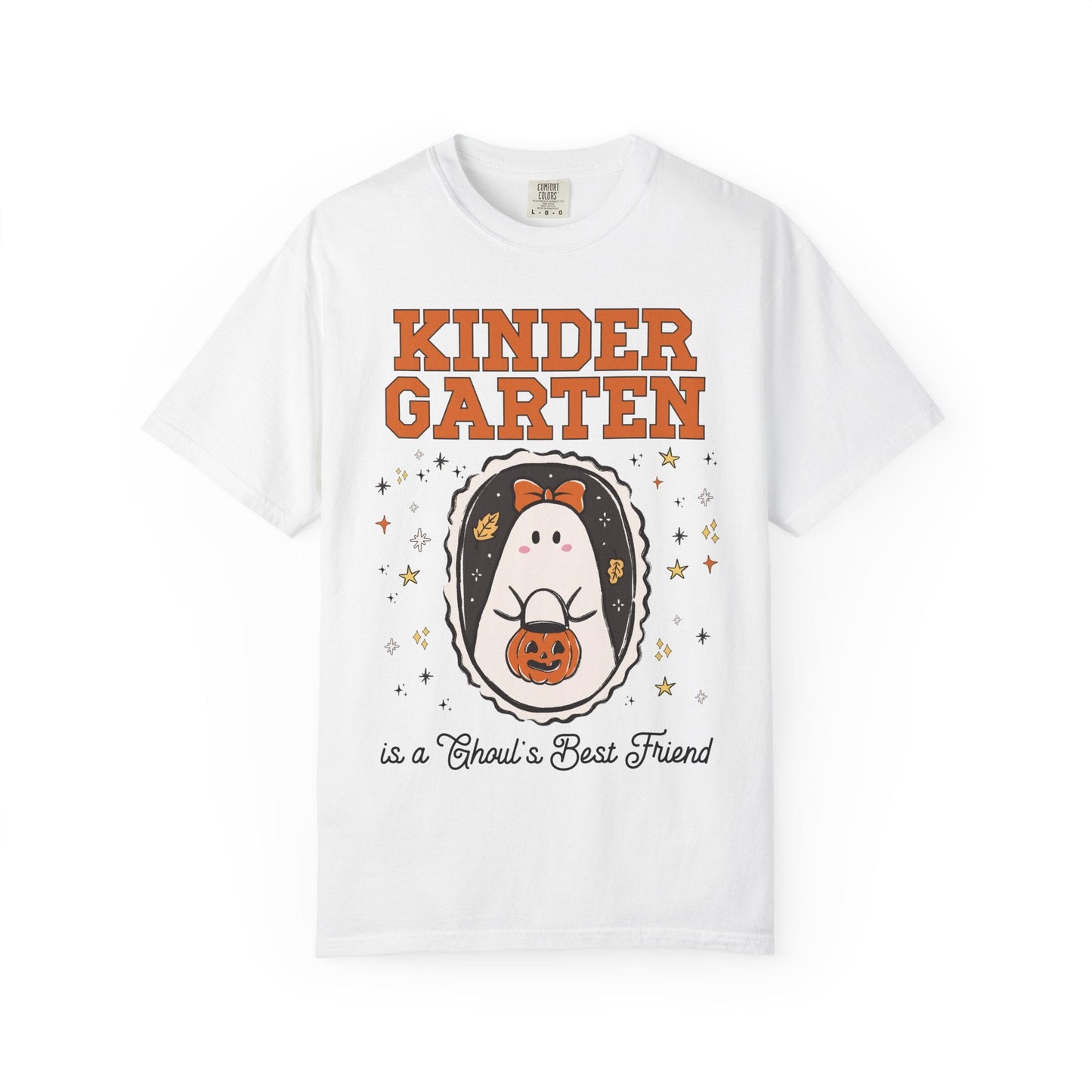 Kindergarten Halloween Teacher Tee