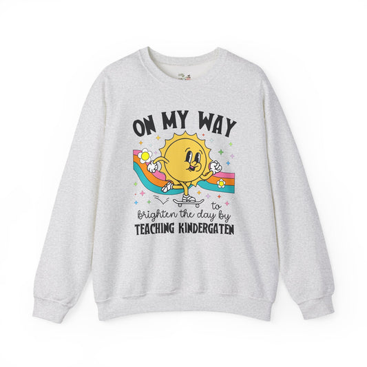 Kindergarten Teacher Sweatshirt with Sun