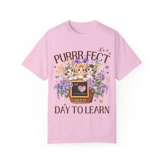 Kindergarten Cat Teacher Tee