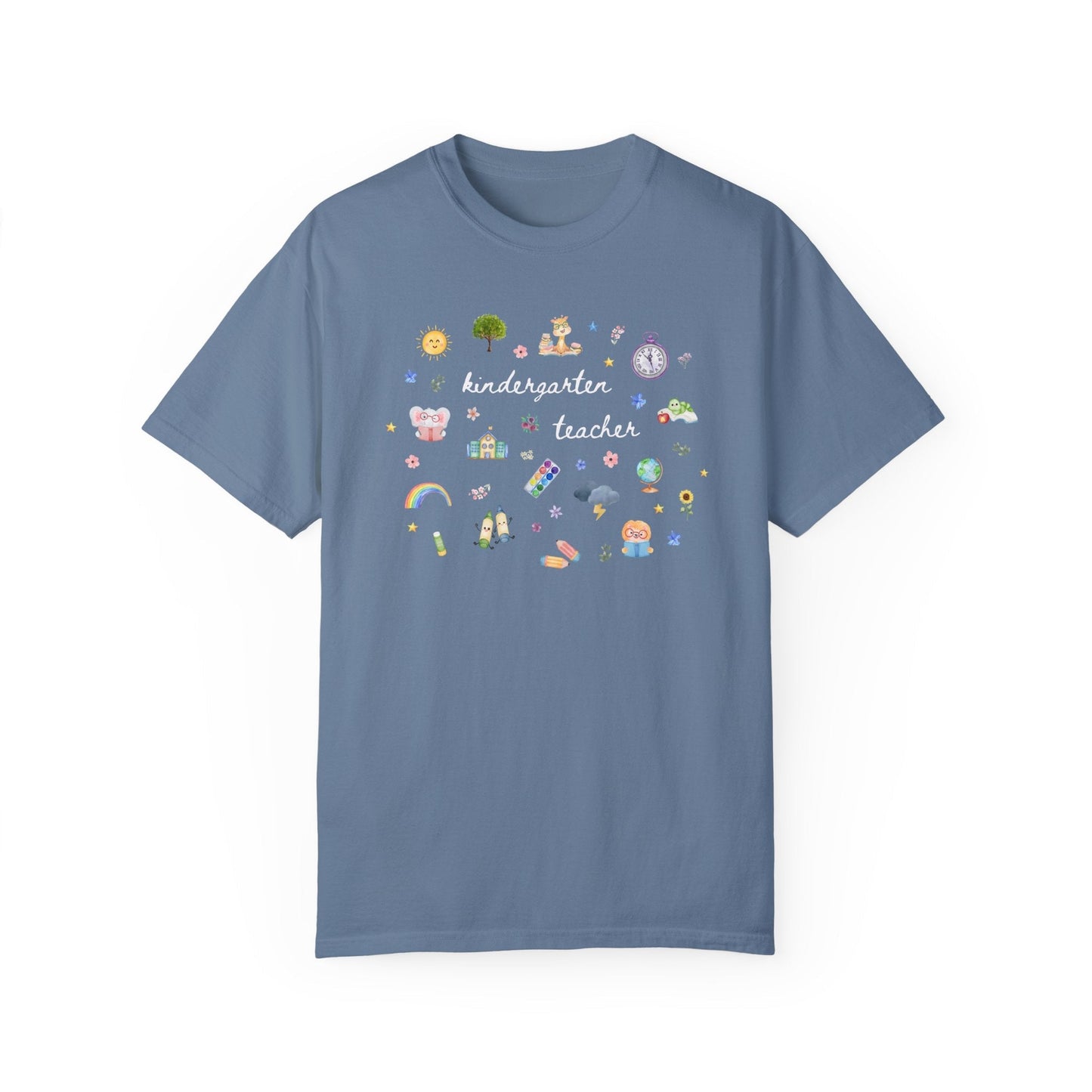Floral Kindergarten Teacher Tee Shirt