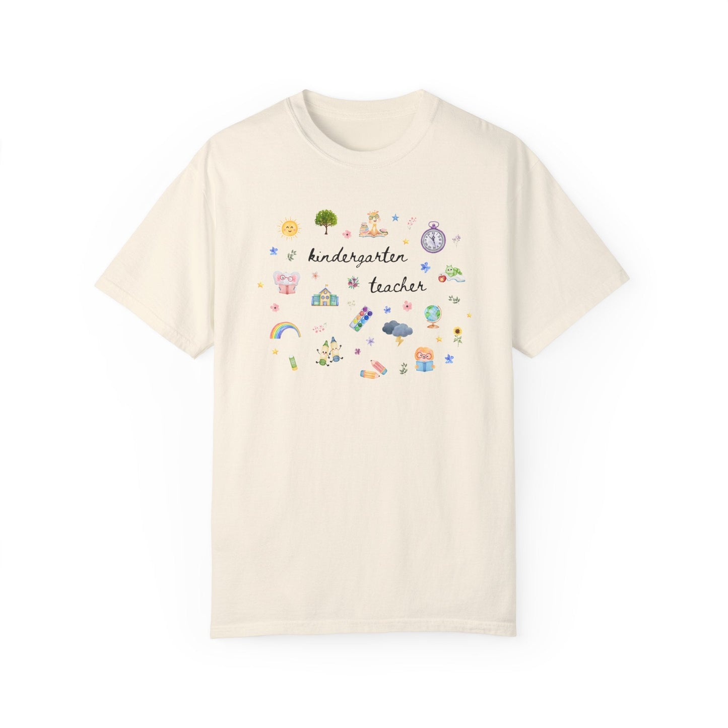 Floral Kindergarten Teacher Tee Shirt