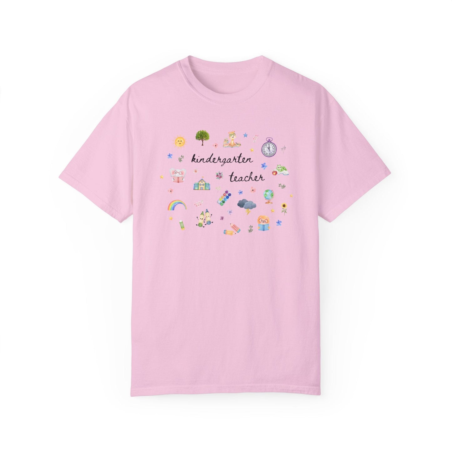 Floral Kindergarten Teacher Tee Shirt