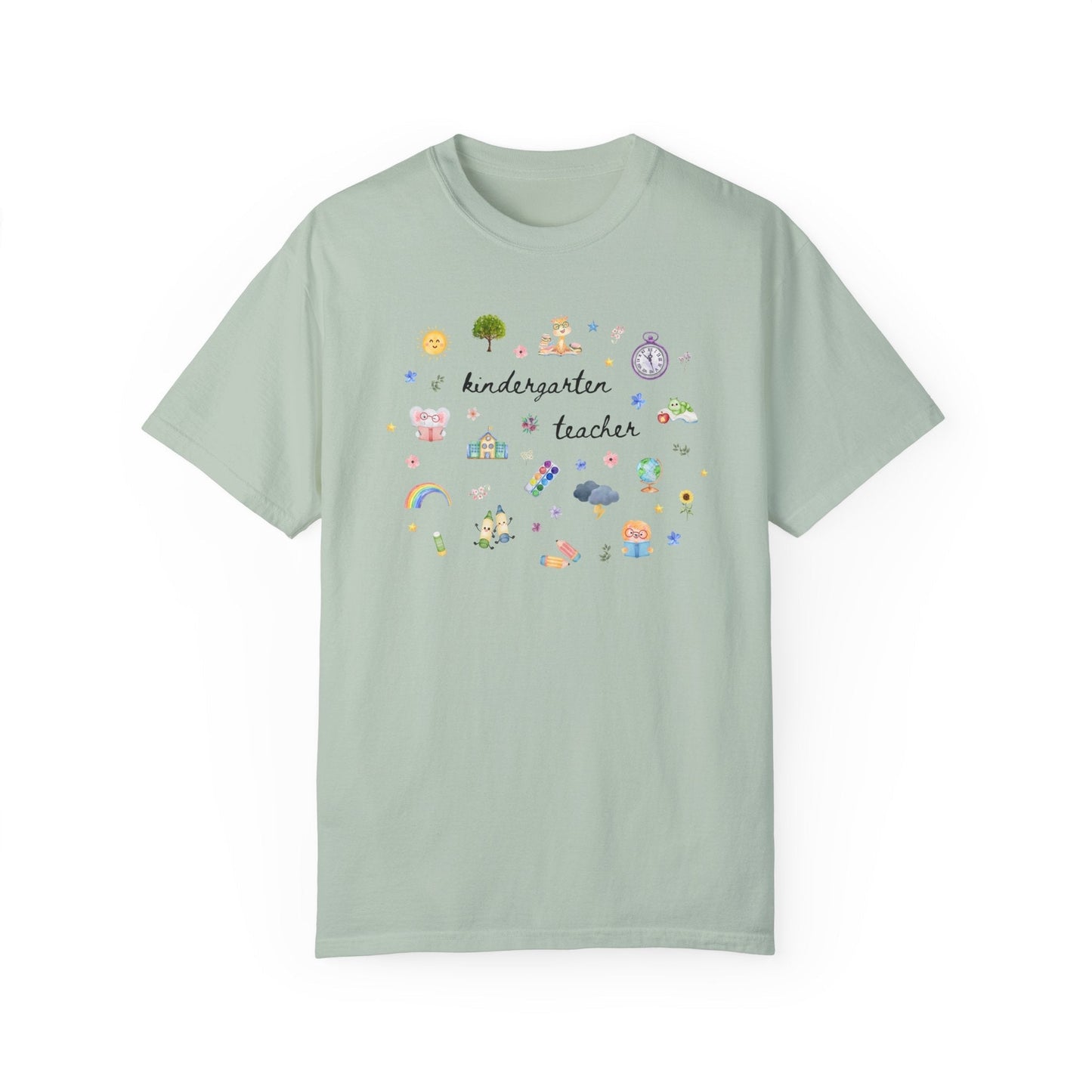Floral Kindergarten Teacher Tee Shirt
