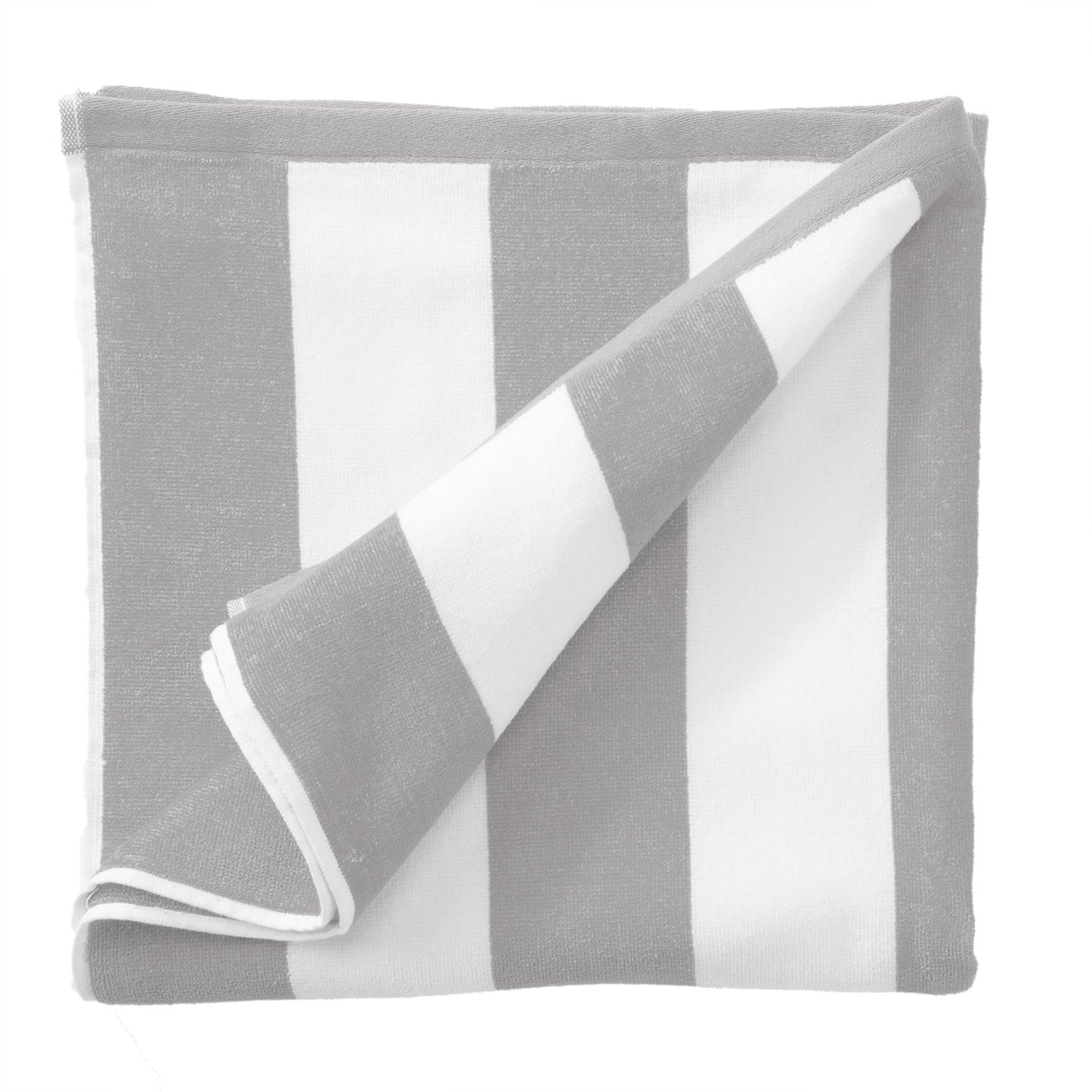 Cotton Velour Cabana Stripe Beach Towel - Novia Collection