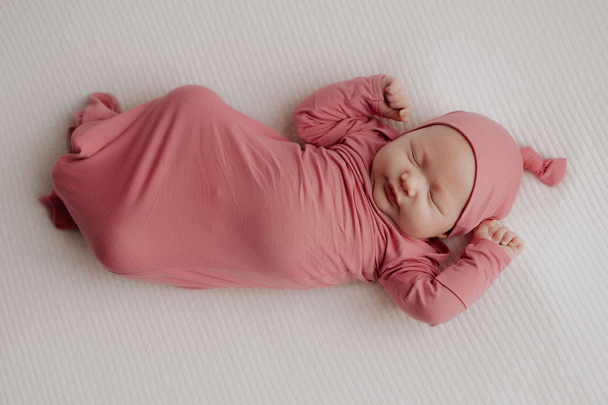 Rose Knotted Newborn Baby Gown