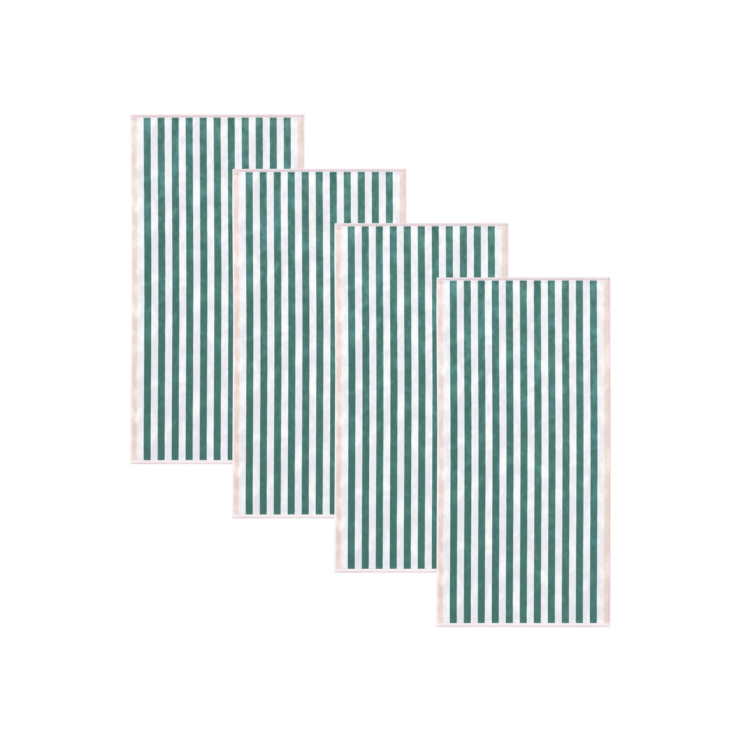 Oversized Striped Border Cabana Beach Towel - Santa Cruz