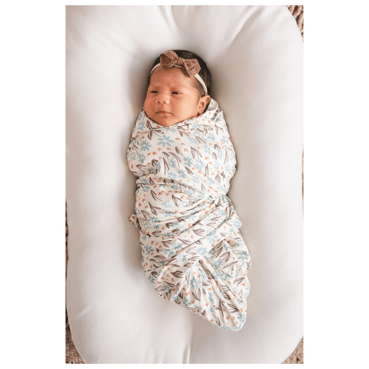 Bamboo Stretch Swaddle - La La Floral